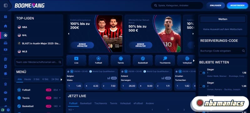 BoomerangBet Screenshot