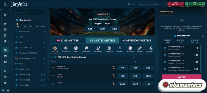 BetAlice Screenshot