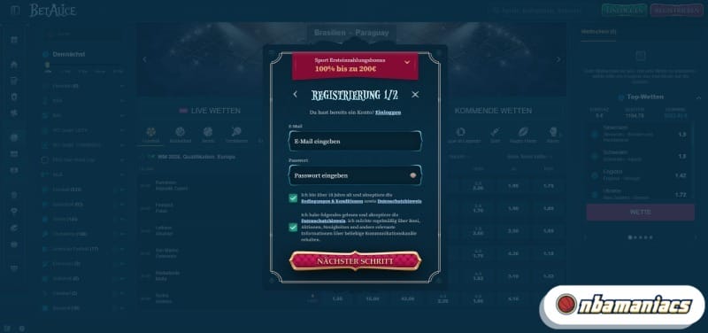 Registrierung für Sportwetten ohne Lizenz