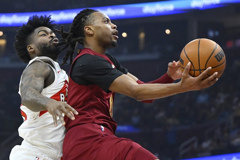 darius garland f uhrt cavs zum klaren sieg