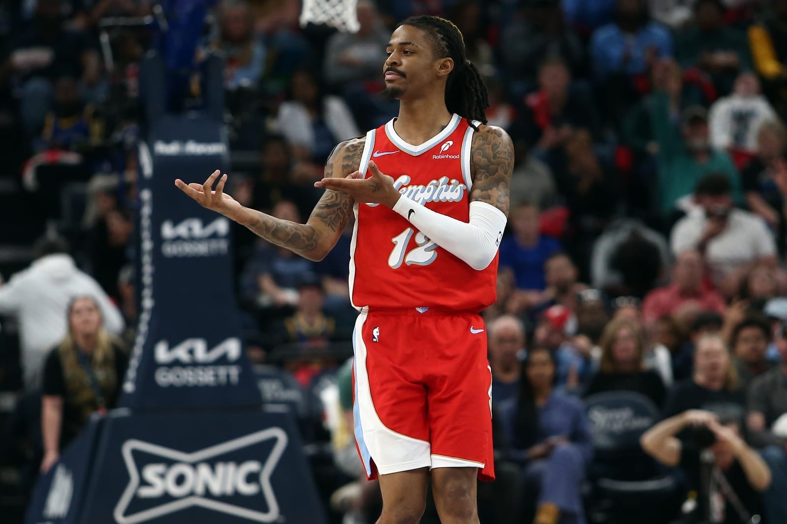 ja morant f uhrt die grizzlies ins warriors duell