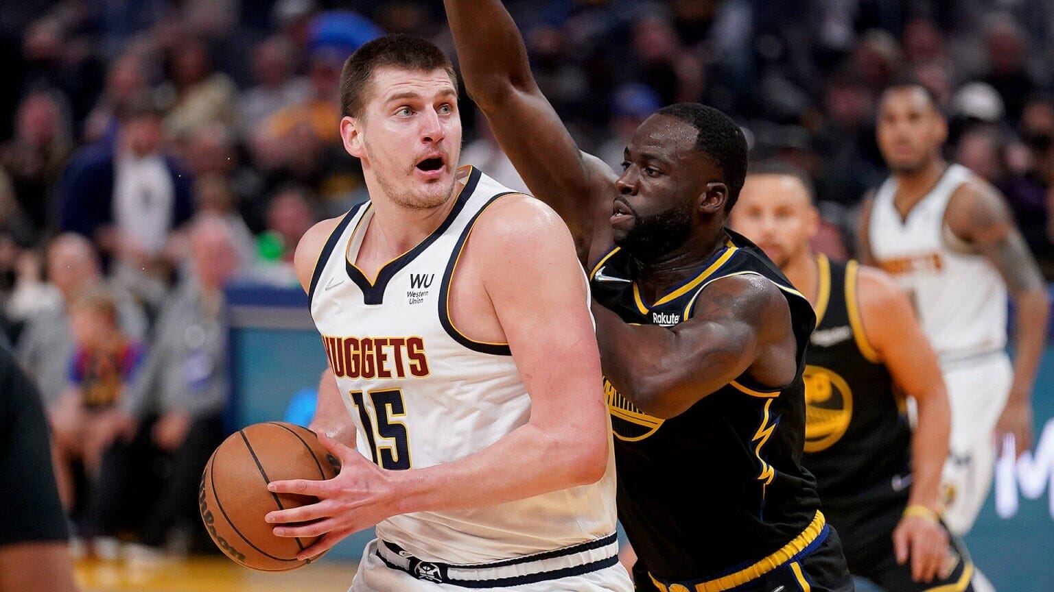 jokic greift die warriors in spiel 1 an