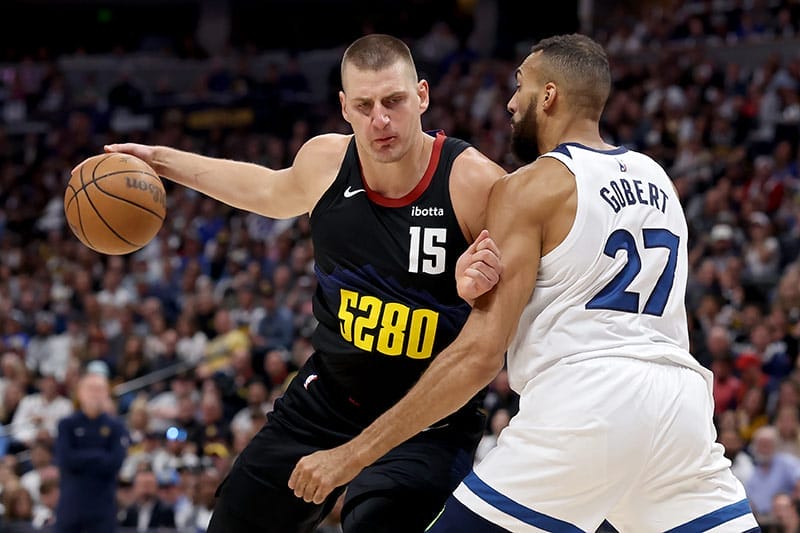 jokic und gobert treffen aufeinander