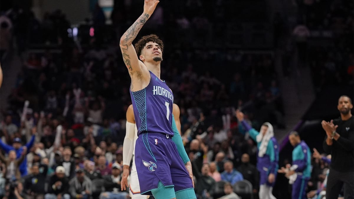 lamelo ball f uhrt hornets zum sieg