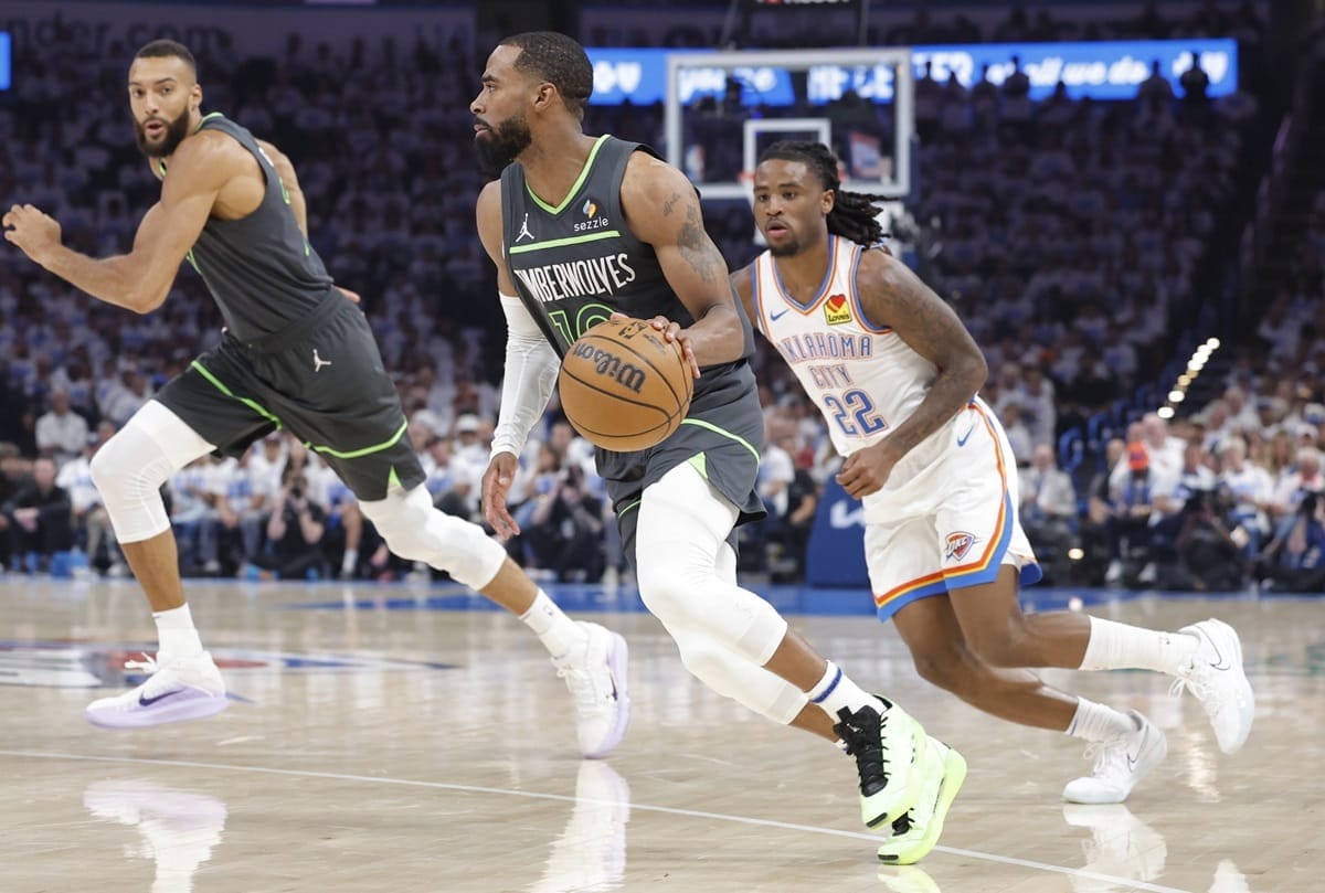 playoffs 2025 conley und wolves fordern thunder heraus