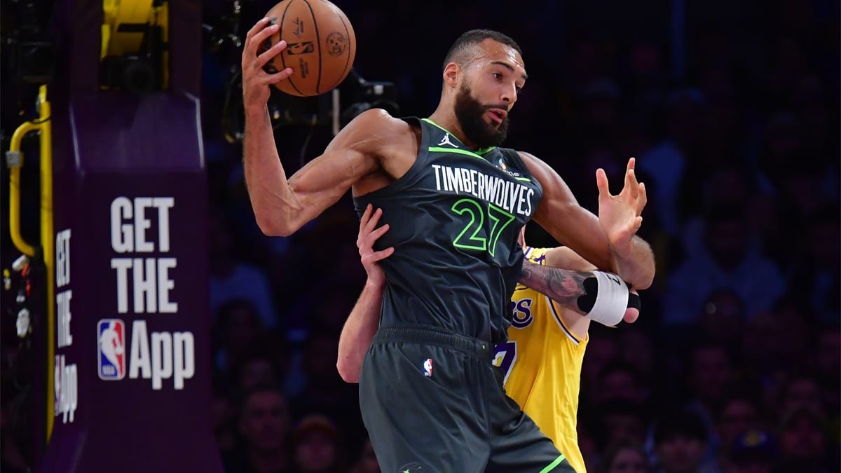 rudy gobert verankert die wolves verteidigung