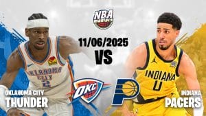 thunder trifft pacers am 6 november 2025