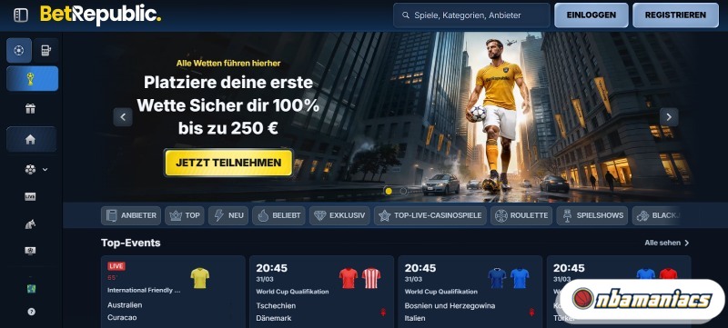 beste Sportwettenanbieter BetRepublic Bester Wettanbieter ohne LUGAS mit Paysafe