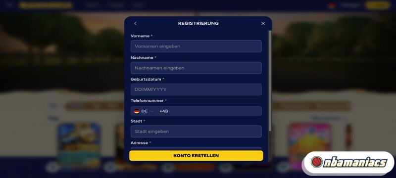 Registrierung im Top Online Casino Bananzia Registrierung im Top Online Casino