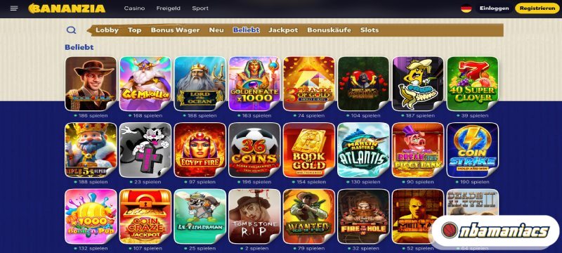 Spiele im Top Online Casino Bananzia Spiele im Top Online Casino