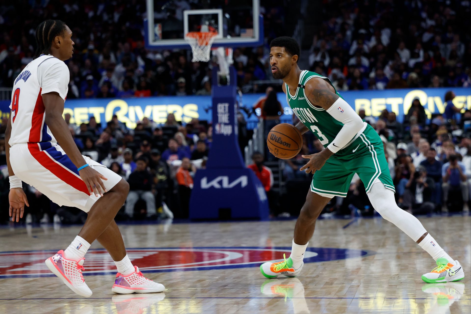 Paul George gegen Detroit