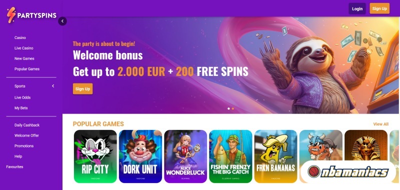 PartySpins Screenshot