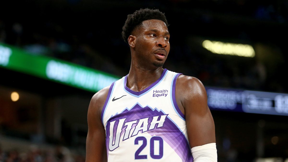 Jaren Jackson Jr. tijdens de seizoensopener van de Utah Jazz.