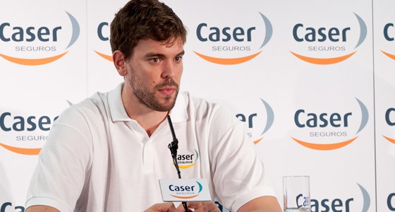 Marc Gasol en rueda de prensa en Madrid