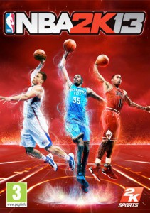 Durant, Rose y Griffin en la portada de NBA 2K13