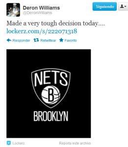 Esto vale un "tuit" de Deron Williams