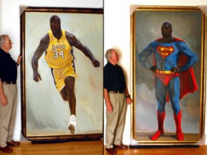 Un artista polaco saca a la venta óleos de Shaquille O'Neal a tamaño real