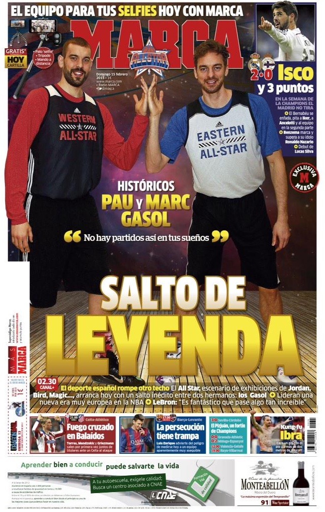 Marca hermanos Gasol All-Star