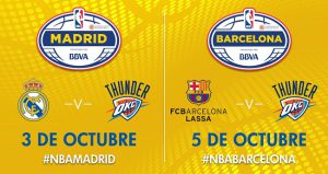 Oklahoma City Thunder jugará en España contra Madrid y Barcelona