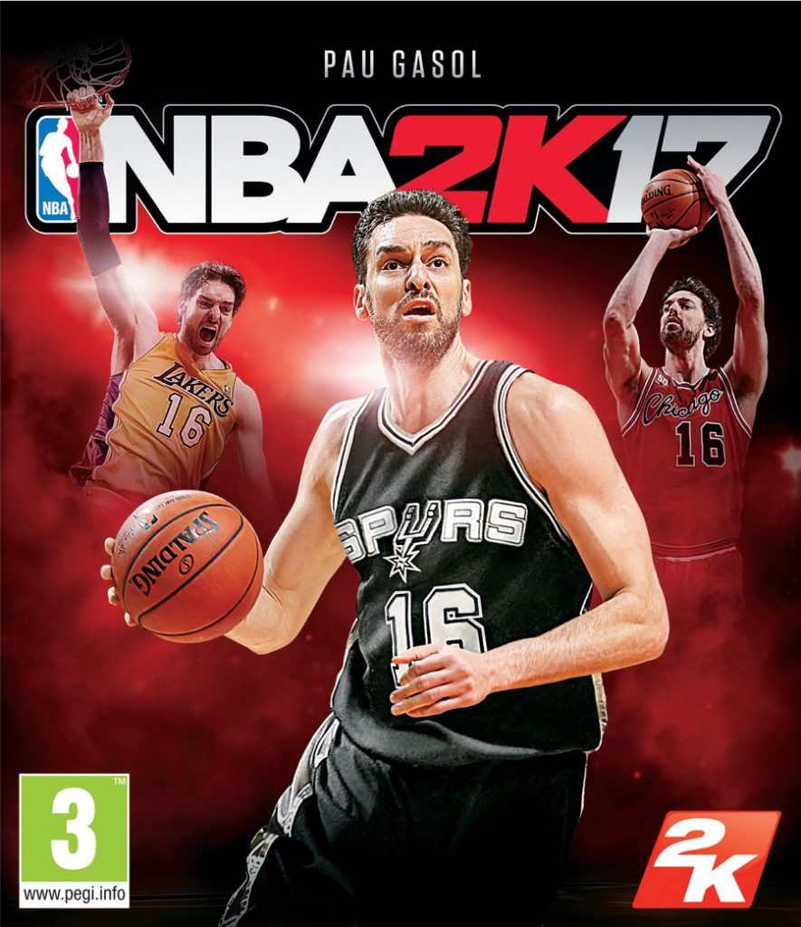 Pau Gasol será portada de NBA 2K17 en España
