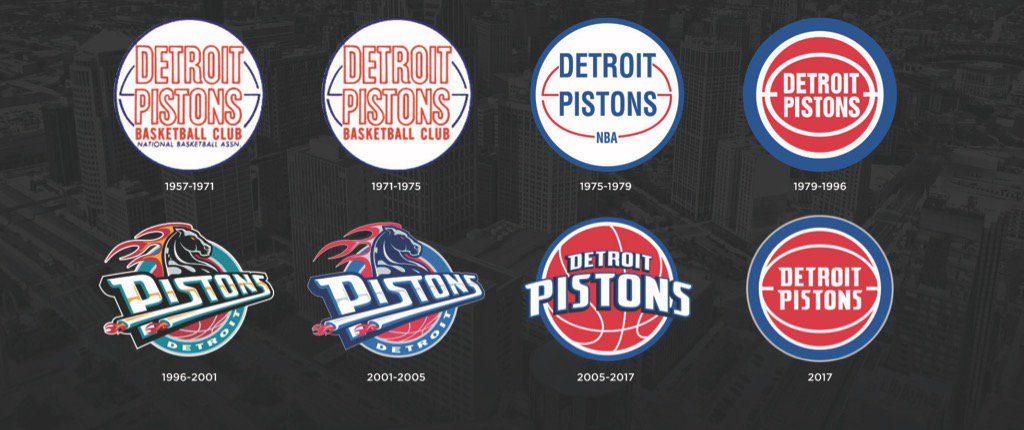 Detroit Pistons desvela su nuevo logotipo