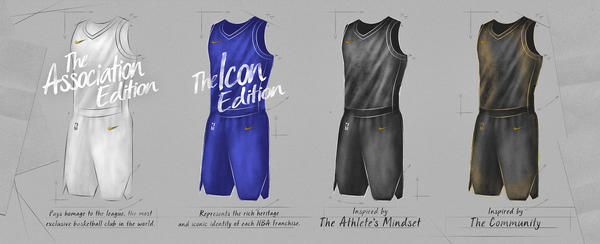 Primer vistazo a los nuevos uniformes de Nike en la NBA