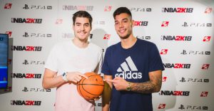 Presentado NBA 2K18 en Madrid con los Hernangómez de protagonistas