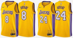 824.000 dólares vendidos en mercancía de Kobe Bryant el día de la retirada de sus camisetas