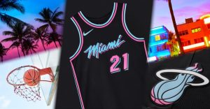 La camiseta NBA City Edition más popular es… Miami Heat