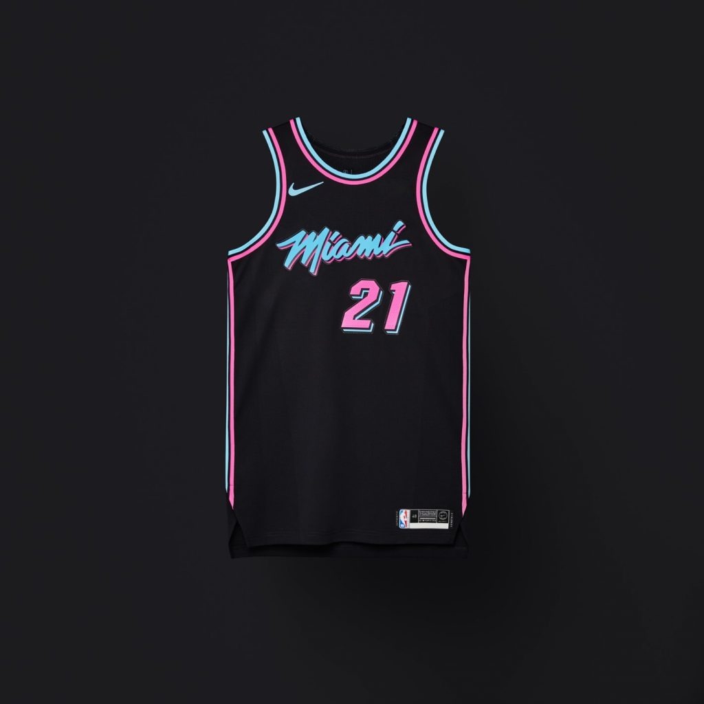La camiseta NBA City Edition más popular es… Miami Heat