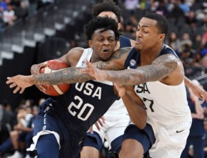 La velocidad de De'Aaron Fox sorprende a sus compañeros de selección