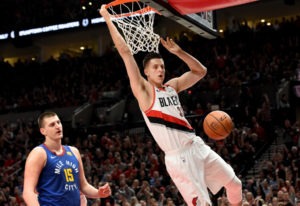 Zach Collins sufre una lesión en su tobillo derecho