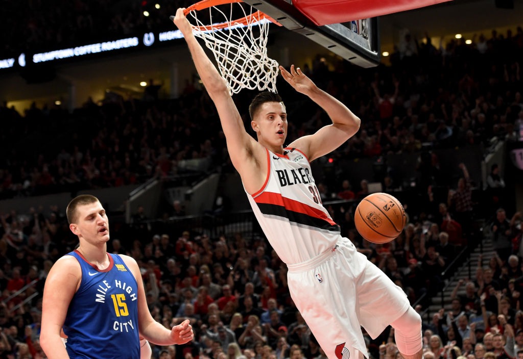 Zach Collins sufre una lesión en su tobillo derecho