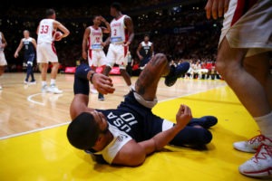 Jayson Tatum, con un esguince, baja los dos próximos partidos del Mundial 2019