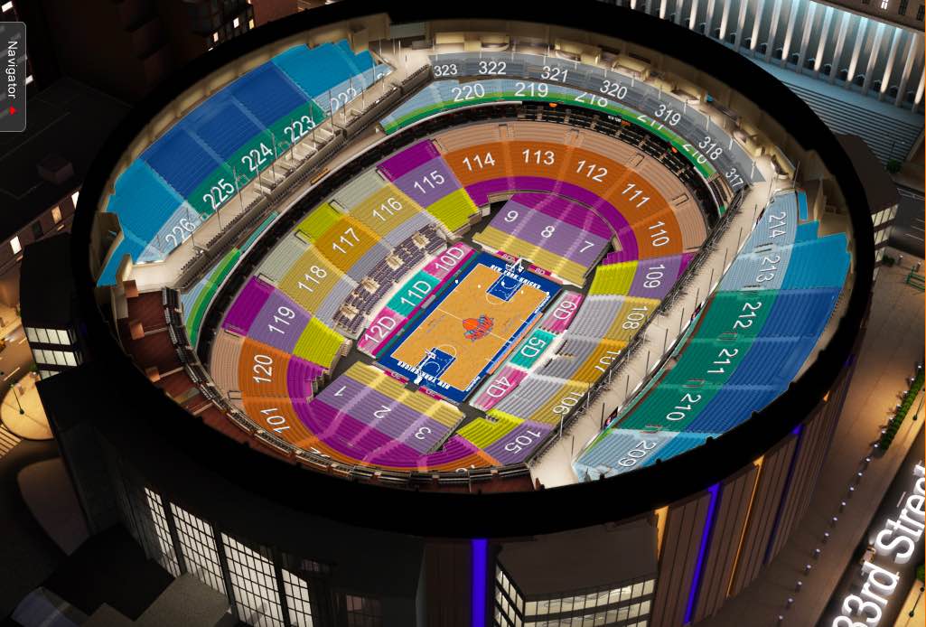 Square Garden Basketball Seating Chart 3d