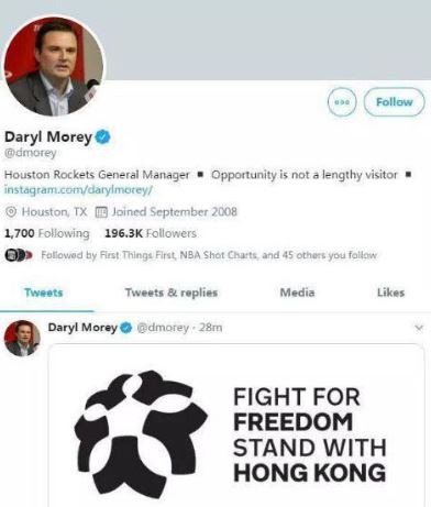 Adam Silver: "Apoyamos la libertad de expresión de Daryl Morey"