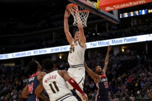 Los Wizards no son rival para la apisonadora de Denver