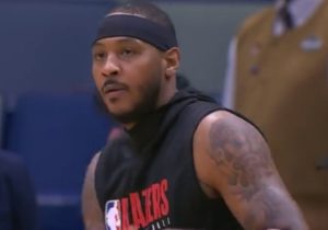 Debut de Carmelo: titular, 10 puntos y derrota de Portland