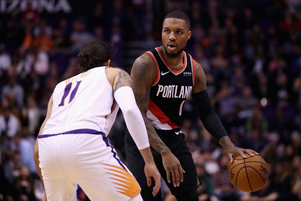 80 puntos entre Lillard, McCollum y Carmelo para ganar a Phoenix