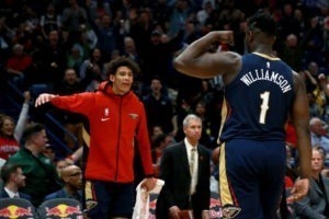 Zion Williamson sigue batiendo marcas en su segundo partido NBA