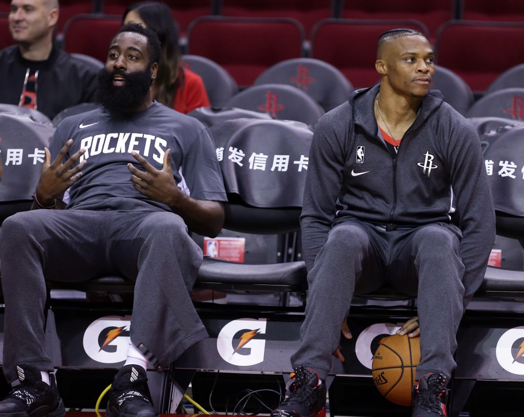 Westbrook y Harden llegarán unos días más tarde a la burbuja de Orlando