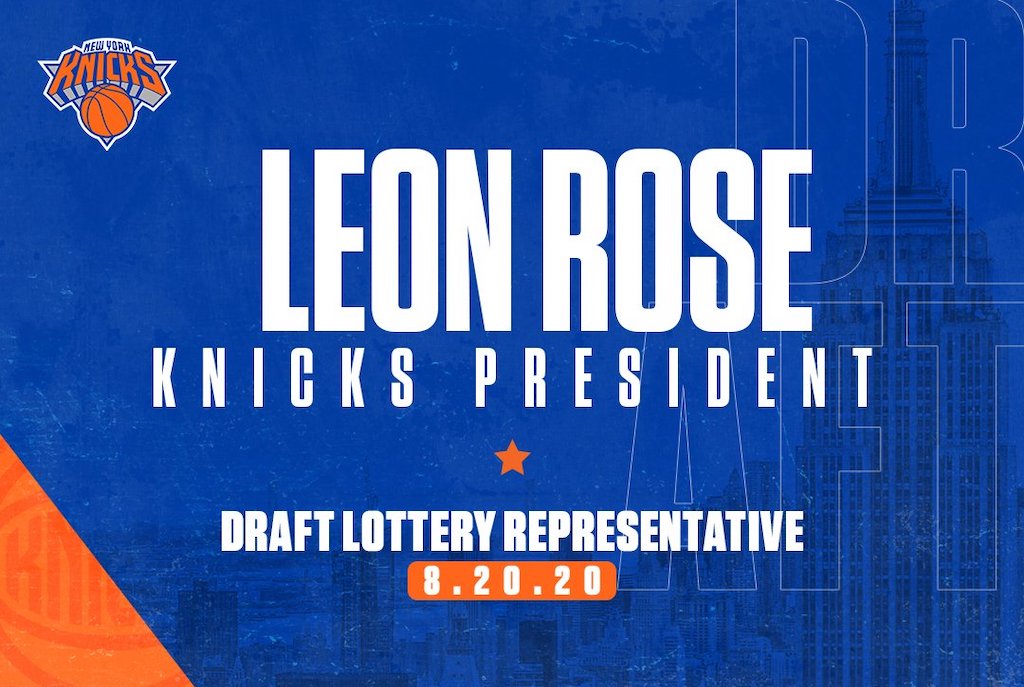 Leon Rose representará a los Knicks en la lotería del Draft