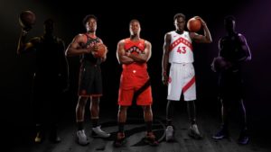 Los Toronto Raptors presentan sus nuevos uniformes