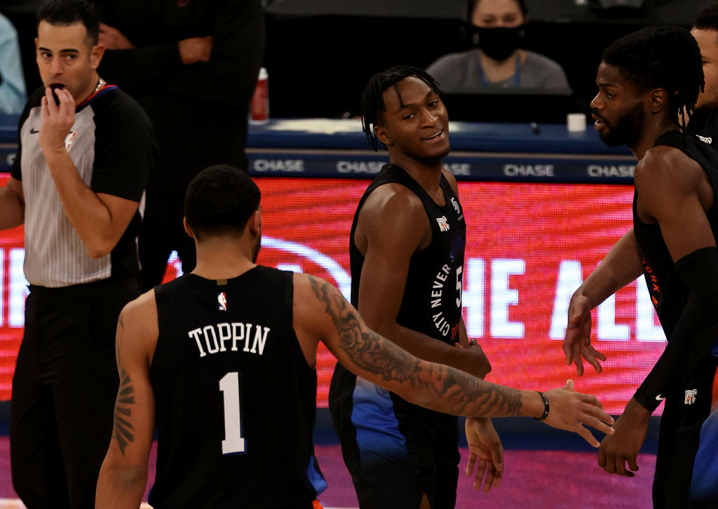 Immanuel Quickley guía la victoria ante los Cavaliers