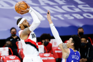Portland da la sorpresa en Philadelphia sin Damian Lillard