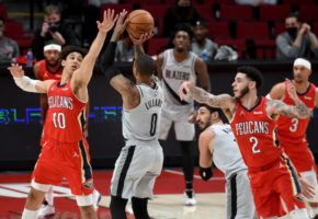 Exhibición de Lillard: 50 puntos y remontada ante New Orleans