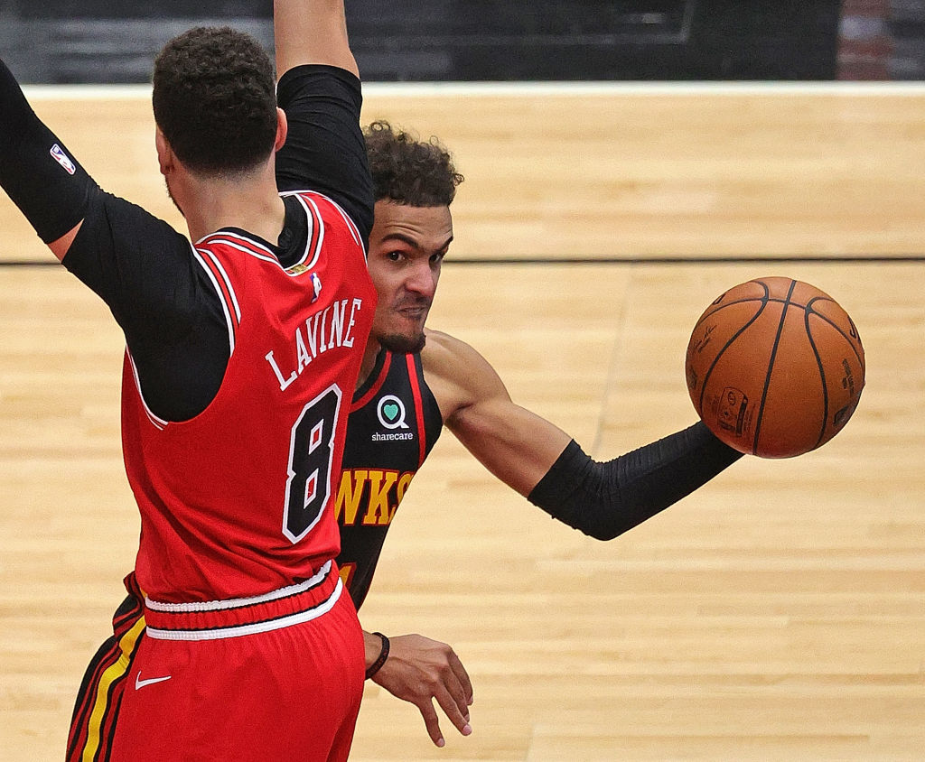 Trae Young agua la histórica noche con 50 puntos de Zach LaVine