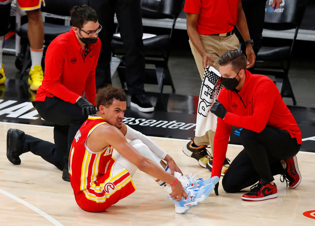 Trae Young espera estar bien para el Game 4 pese al esguince sufrido