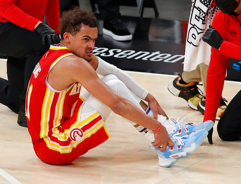 Trae Young es duda para el cuarto partido