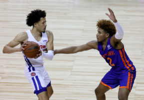 Cade Cunningham sigue sin entrenar por un esguince de tobillo